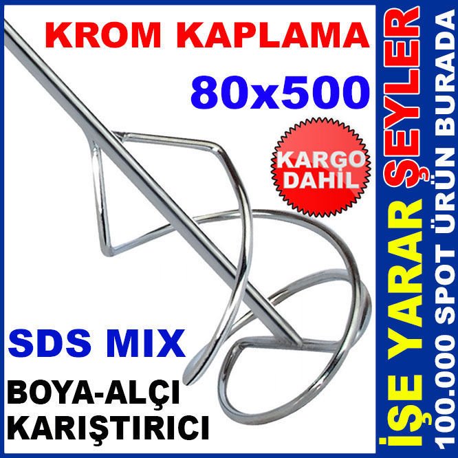 SDSMIX 80x500KROM KPLMA BOYA-ALÇI KARIŞTIRICI KD