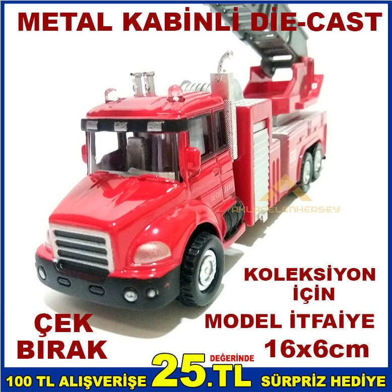 METALKABİN DEİCAST KOLEKSİYON İÇİN MODEL İTFAİYE