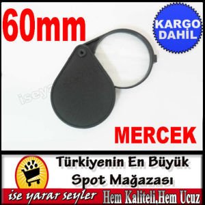 60mm KATLANABİLİR PLASTİK KILIFLI BÜYÜTEÇ KD-3
