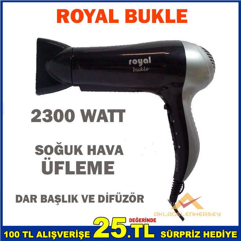 ROYAL BUKLE 2300W SAÇ KURUTMA FÖN MAKİNESİ