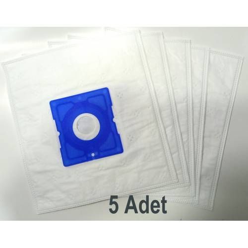 5li Elektrolüx Dolphin Plus Serisi U5002, U5003 Elyaf Toz Torbası 3 Kat Elyaf Bez Kod:Emt