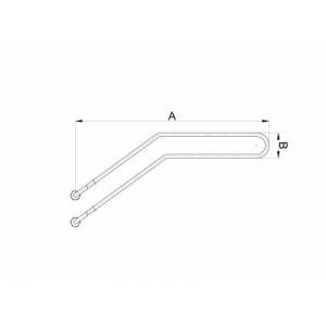 2500W Rekorlu BYM Tank Rezistansı 220V 425x55mm Yerli Üretim 