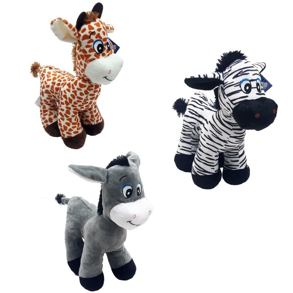 Halley Asorti Peluş Eşek Zebra Zürafa 30 Cm 62896