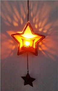 METAL FERFORJE ASKILI NOSTALİK TEALIGHT MUMLUK