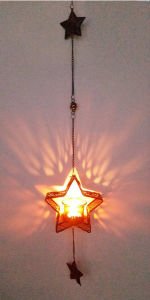METAL FERFORJE ASKILI NOSTALİK TEALIGHT MUMLUK