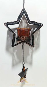 METAL FERFORJE ASKILI NOSTALİK TEALIGHT MUMLUK