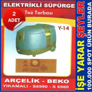 2 ADET ARÇELİK ELEKTRİKLİ SÜPÜRGE TOZ TORBASI