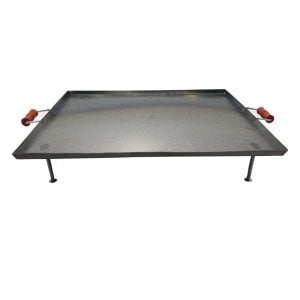 4'lü Ocak Üstü Portatif Yufka Gözleme Bazlama Sacı 49x49cm Ocak Üstü Kare Izgara Sacı
