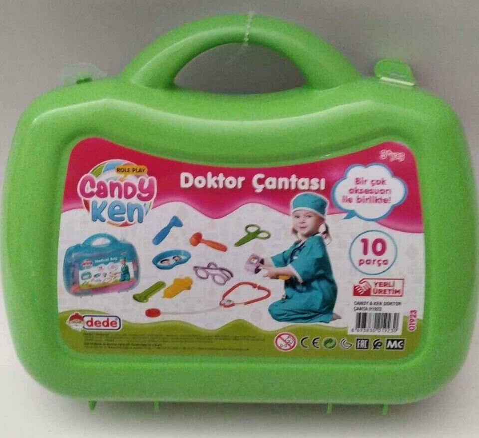 Dede Oyuncak Candy Ken 10 Parça Doktor Çantası Birçok Aksesuarı İle Birlikte