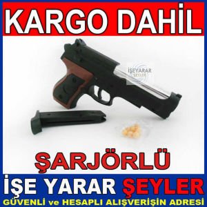ŞARJÖRLÜ SÜRGÜLÜ BONCUK ATAN TABANCA & BONCUK KD