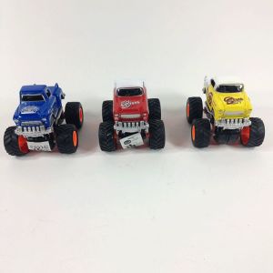 Kaydırmalı Büyük Tekerli 8.5x8cm 4x4 Oyuncak Araba Safari Çek-Bırak Metal Araba