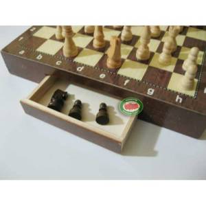 MOBİLYA KAPLAMA ve ÇİFT ÇEKMECELİ 29x29cm AHŞAP SATRANÇ TAKIMI SANDUKALI KUTULU FULL SATRANÇ TAKIMI