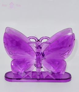 Akrilik Yapım, Kristal Kelebek Model  Peçetelik  16 cm. x 12 cm.