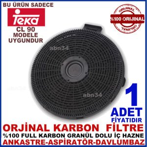 TEKA ANKASTRE DAVLUMBAZ FİLTRESİ Teka CL 90 Model Davlumbaz için Granül Karbonlu Filtre-1015