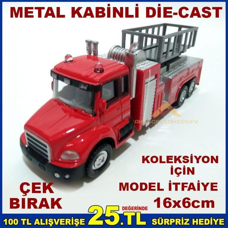 METALKABİN DEİCAST KOLEKSİYON İÇİN MODEL İTFAİYE