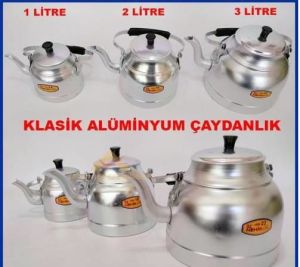 Klasik Alüminyum Çaydanlık 1lt Eloksallı Tek Alt