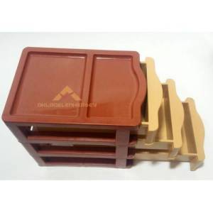 3 Katlı Çekmeceli Enfiye Kutusu,ÇOK Amaçlı 3 Çekmeceli Mini Komidin 14x20x20cm yeni