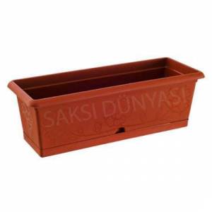 Balkon Saksısı Toprak Görünümlü 72x20x16h