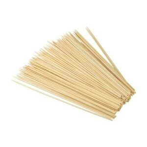 ORANJ 15 Cm 2.5 Mm %100 Ağaç Bambu Çöp Şiş Kalın Çöp Şiş Tahta - 100 Adet