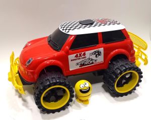Sallanan Kafa Emoji Hediye Dev Tekerli 45cm Jumbo Mini Spor Araba 4x4 Jeep Süper Gösterişli Oyuncak