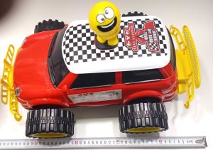 Sallanan Kafa Emoji Hediye Dev Tekerli 45cm Jumbo Mini Spor Araba 4x4 Jeep Süper Gösterişli Oyuncak