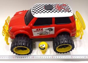 Sallanan Kafa Emoji Hediye Dev Tekerli 45cm Jumbo Mini Spor Araba 4x4 Jeep Süper Gösterişli Oyuncak