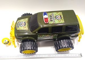 Sallanan Kafa Emoji Hediye Dev Tekerli 45cm Jumbo Özel Harekat Aracı 4x4 Jeep Süper Şık Oyuncak