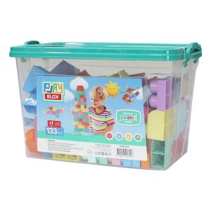 3158 Play Blox Pastel Blok Yapı Oyuncakları 133 Parça ,Kovalı ,1 Yaş ve Üzeri