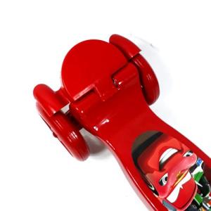 Yarış Arabaları Desenli Kırmızı Çocuk Scooter Frenli Demir Scooter