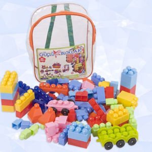 85 Parçadan Oluşan Güçlü Yıldız Bloklar Sert Plastik Puzzle Sırt Çantalı Büyük Boy Lego
