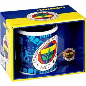 Fenerbahçe Desenli Saplı Seramik Kupa Bardak