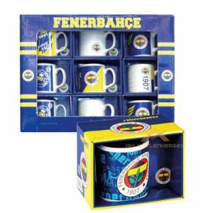 Fenerbahçe Desenli Saplı Seramik Kupa Bardak