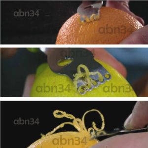 Paslanmaz Çelik Düzenli Limon Kabuğu Soyucu,Pratik Narenciye Portakal Kabuğu Çıkartıcı Peeling Rende