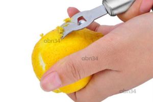 Paslanmaz Çelik Düzenli Limon Kabuğu Soyucu,Pratik Narenciye Portakal Kabuğu Çıkartıcı Peeling Rende