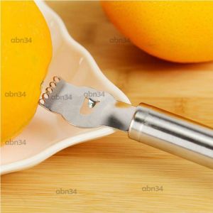 Paslanmaz Çelik Düzenli Limon Kabuğu Soyucu,Pratik Narenciye Portakal Kabuğu Çıkartıcı Peeling Rende