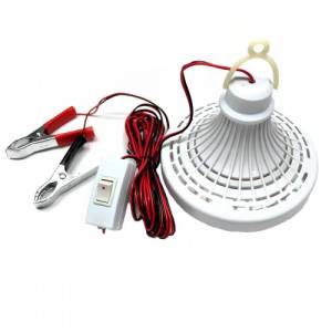 Akü maşalı 24Volt ile yanan çok amaçlı 4mt kablolu Led Ampul