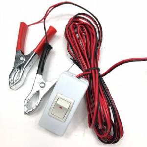 Akü maşalı 24Volt ile yanan çok amaçlı 4mt kablolu Led Ampul