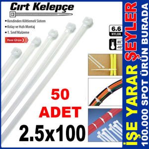 2.5x100mm KENDİNDEN KİLİTLEMELİ CIRT KELEPÇE