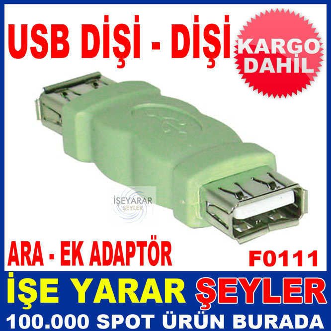 USB DİŞİ - USB DİŞİ ADAPTÖR BAĞLANTI UZATMASI KD