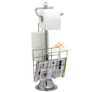GAZETELİK ÜNİTELİ FULL KROM AYAKLI WC KAĞITLIĞI