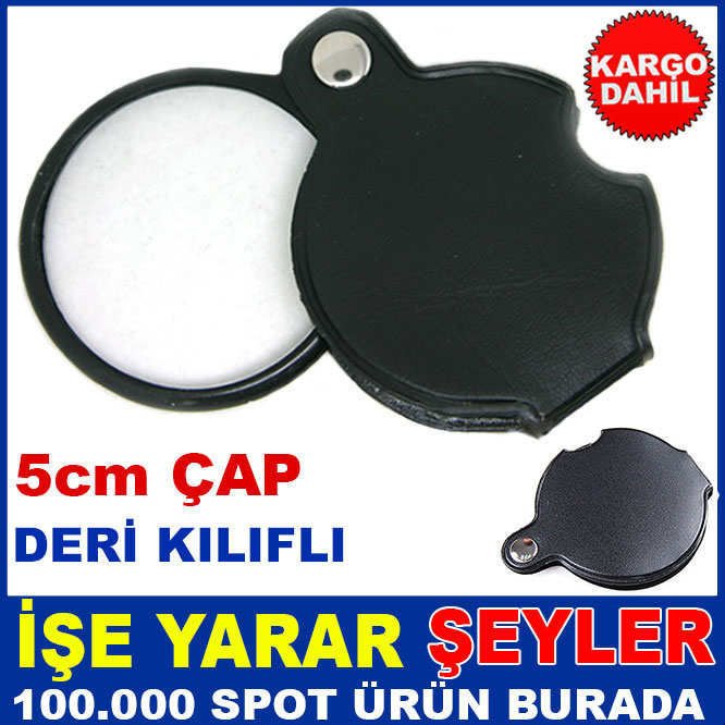 KATLANIR DERİKILIFLI 5cm ÇAP CEP TİPİ BÜYÜTEÇ KD-3