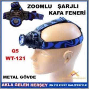 Zoomlu Şarjlı Profesyonel Kafa Feneri wt-121