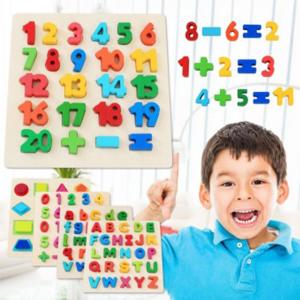 ER295 Eğitici Ahşap Puzzle Sayılar veya Alfabe Bultak