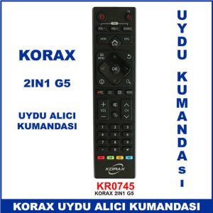 Korax 2in1 G5 Uydu Alıcı Kumandası KR0745 - Uydu Cihazı Kumandası