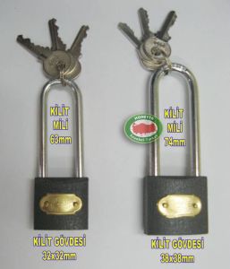 38mm GÖVDELİ UZUN BOY ASMA KİLİT, 74mm MİL BOYU -2