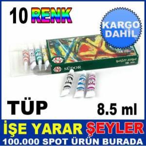 Renk Tüp Yağlı Boya Seti Südor 10 Renk Tüp Yağlı Boya Seti