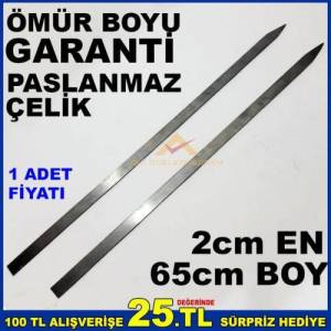 Paslanmaz Çelik Uzun Boy Adana-Urfa Kebap Şişi