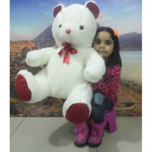 Beyaz Renk Peluş Ayı Büyük Boy Peluş Ayıcık En Güzel Hediye Peluş Ayı Tam Boy=80cm,Oturur Boy=60cm