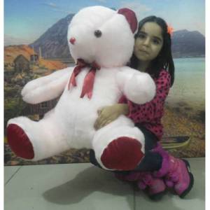 Beyaz Renk Peluş Ayı Büyük Boy Peluş Ayıcık En Güzel Hediye Peluş Ayı Tam Boy=80cm,Oturur Boy=60cm
