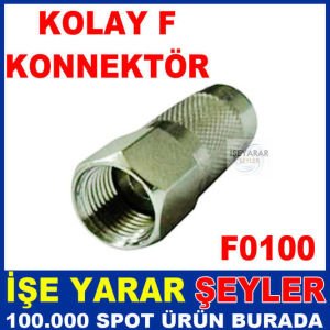 EN KOLAY UYDU ANTEN KABLOSU MONTAJI F KONNEKTÖRÜ